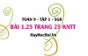 Bài 1.25 trang 25 Toán 9 tập 1 Kết nối tri thức SGK